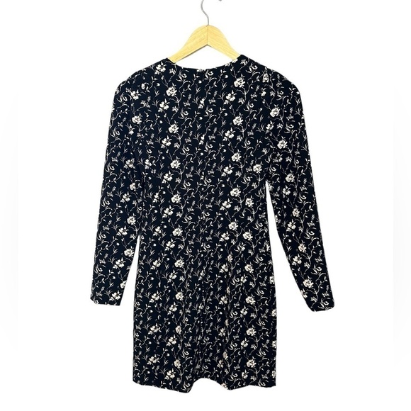 NWT Club Monaco - Kaisle Dress Black White Floral 00 - Picture 8 of 10